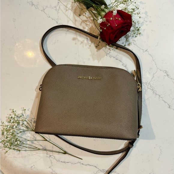 Michael Kors Handbags - Michael Kors Taupe Crossbody Bag